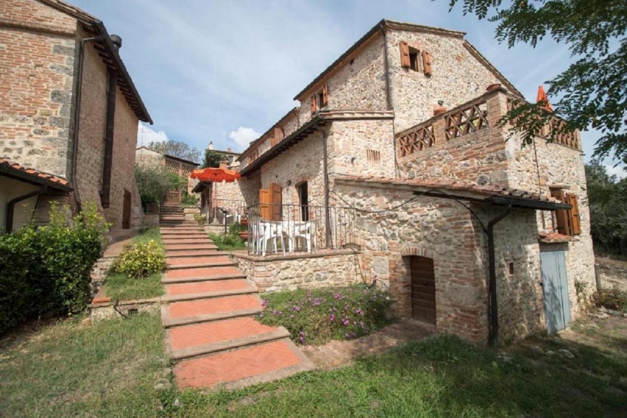Case Vacanze Ranza, Casale Con Piscina E Relax San Gimignano Bagian luar foto